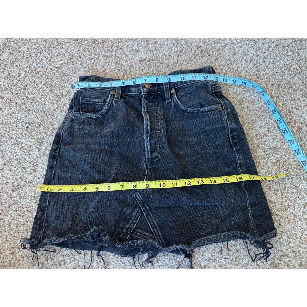 Citizens of Humanity Premium Vintage jean skirt, mini; button fly; Black; 25 - Picture 4 of 8